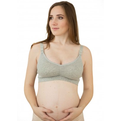 Топ для кормления с baby клипсами Rita Серый